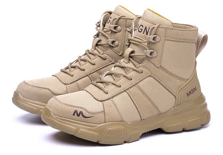 Labor protection shoes Anti-smash Anti-puncture protective high top