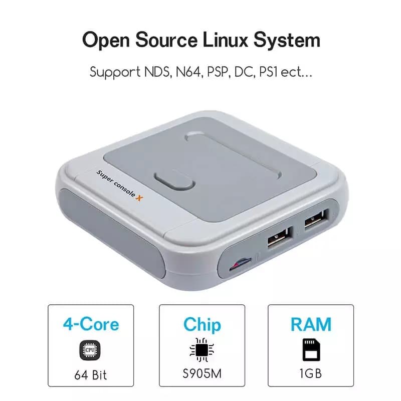 Portable HD wireless game emulator arcade host