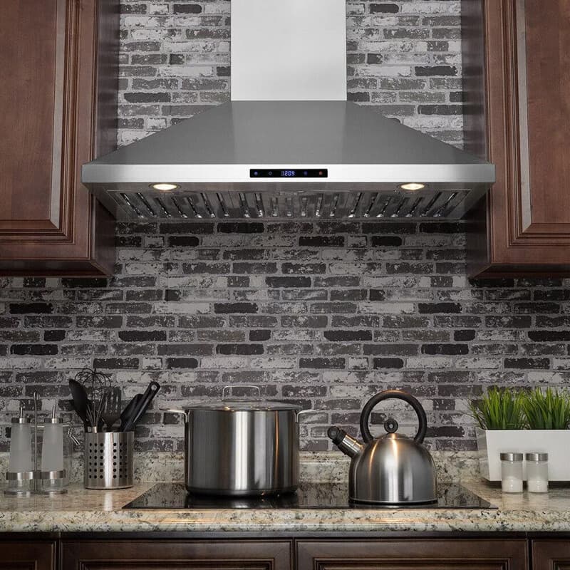 Canopy grease baffle filter stainless steel kitchen extraction hood