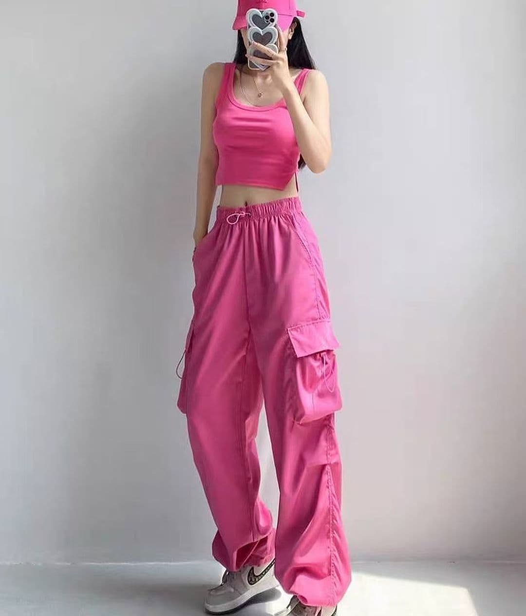 American- vintage work pants, summer versatile Straight-leg, drapey