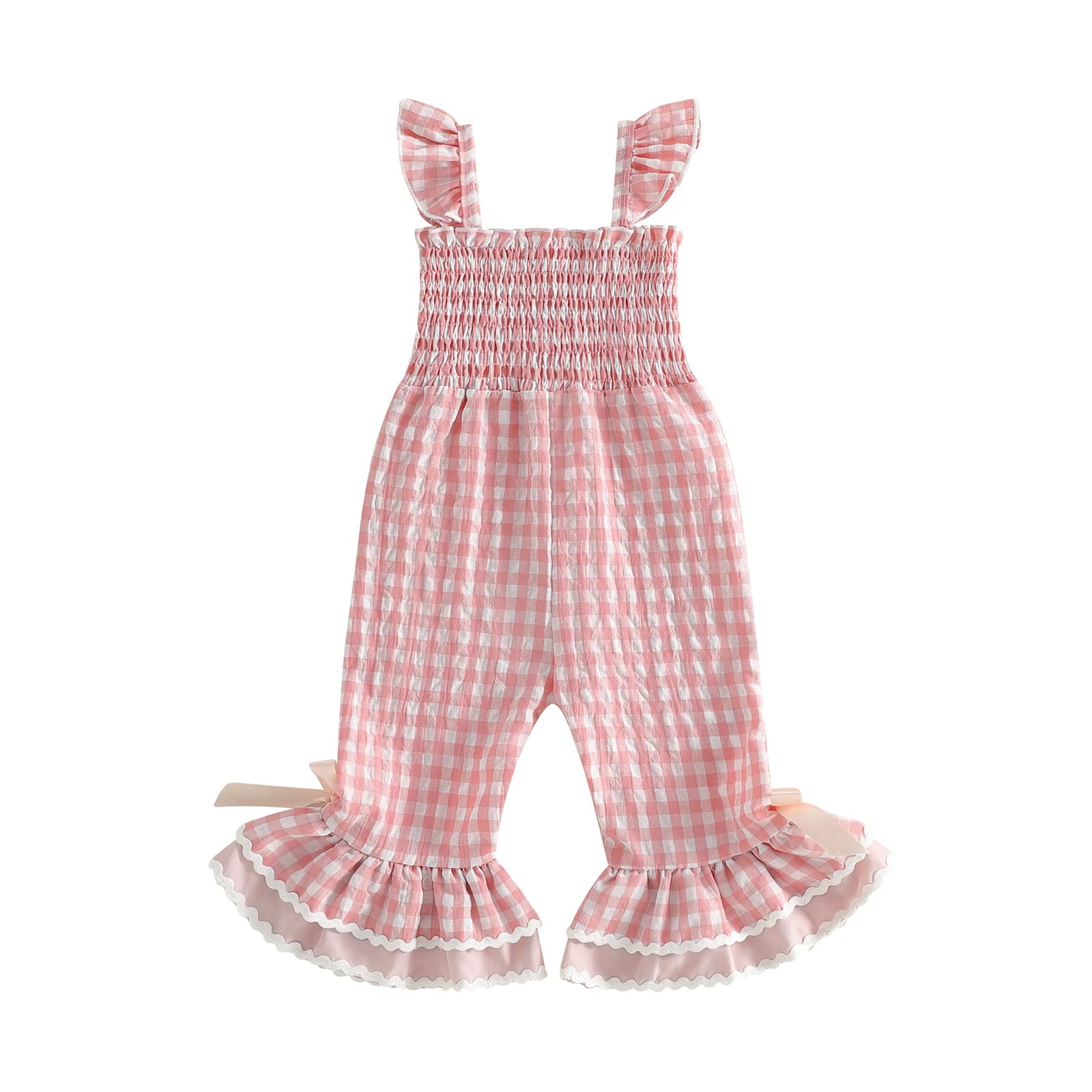 Sleeveless strap jumpsuit with flared pants