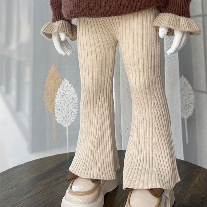 Stretch bootcut pants long trousers for children