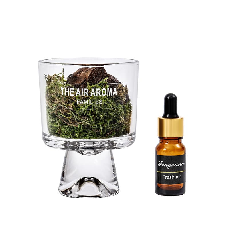 Pine wood and moss Fire-Free aroma diffuser cup ornament
