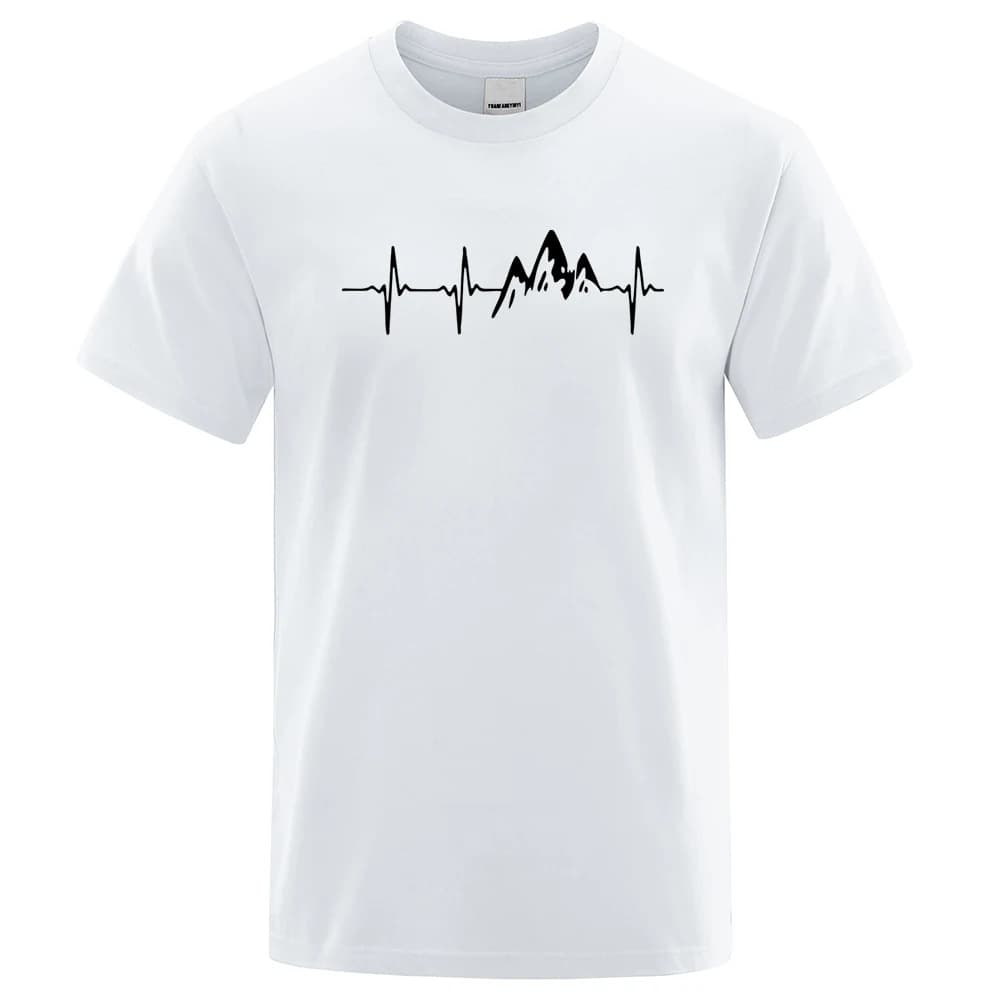 Mountain ECG summer mens and womens Short-sleeve
