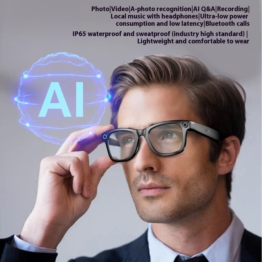 Ai Three-generation smart Bluetooth glasses magnetic frame sunglasses