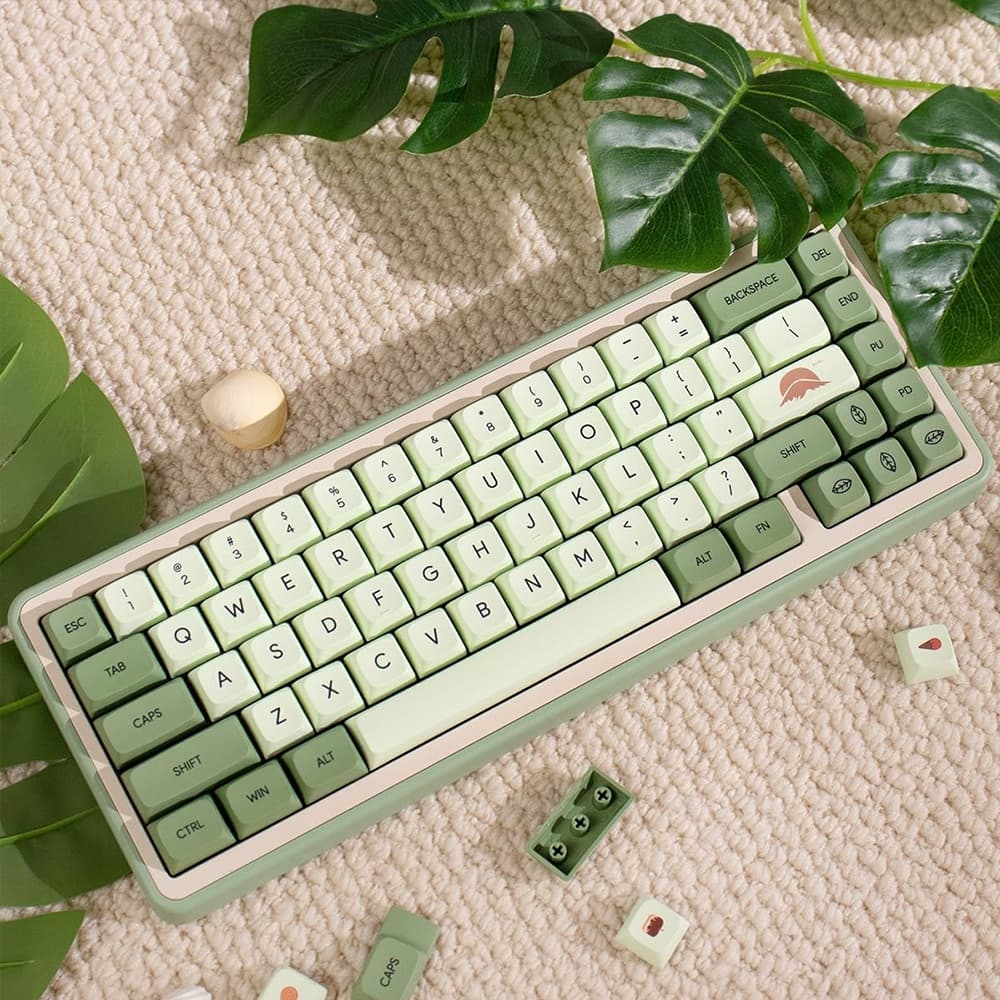 124 key matcha themed PBT sublimation keycap