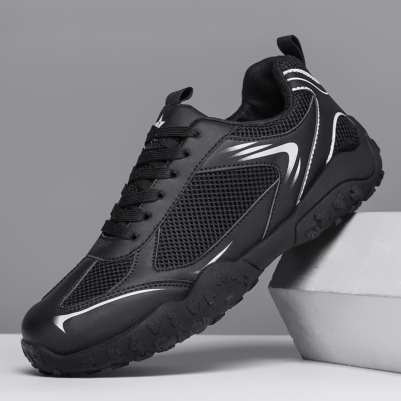 Summer wide toe box German trainer shoes for men, breathable mesh