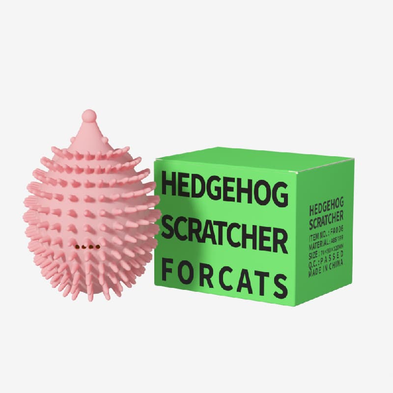 Pet Toy Hedgehog Cat Corner Tickler Cat Mint Hair Remover Cat Toy