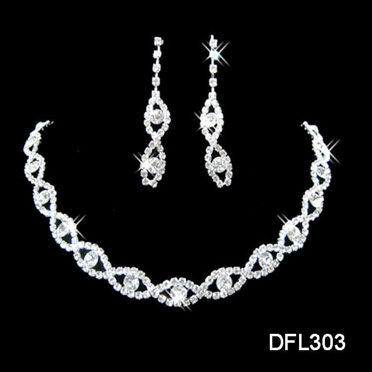 Two pieces of jewelry set, bride electroplating alloy elegant