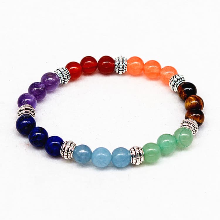 Reiki ancient silver natural stone agate tiger colorful crystal