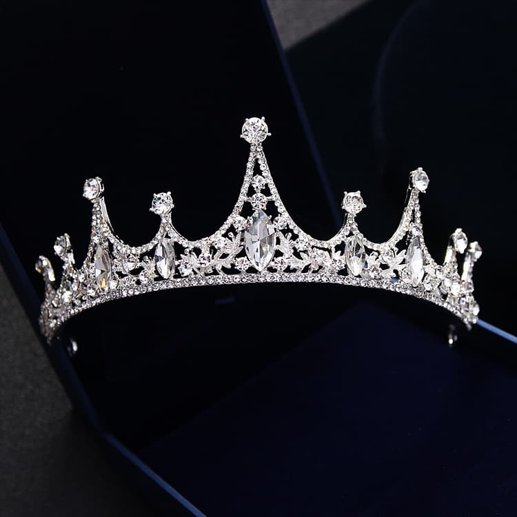 Korean Princess Bride Wedding Tiara jewelry hair accessories QUEEN