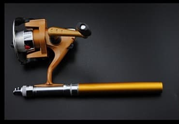 Pen pole suit Mini spinning wheel fishing rod telescopicshort rod