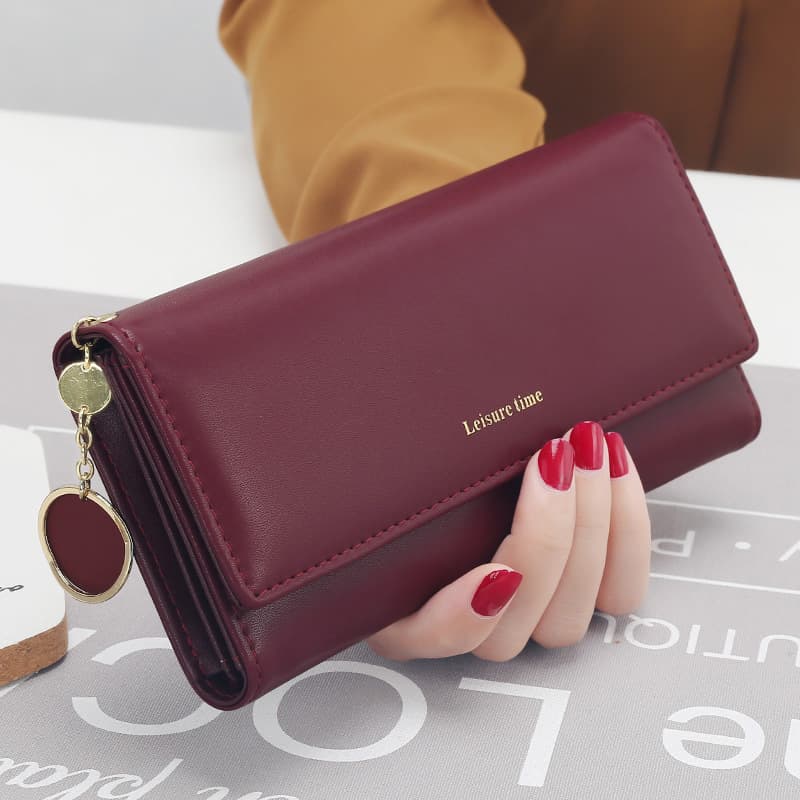 Women's hand holding wallet female long section Japanese and Korean