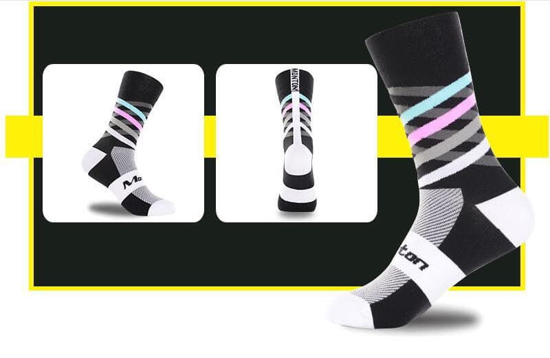 Nylon male female riding socks sports bicycle running stockings