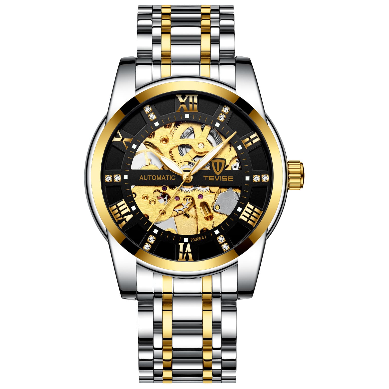 Men''s watch automatic mechanical hollow waterproof