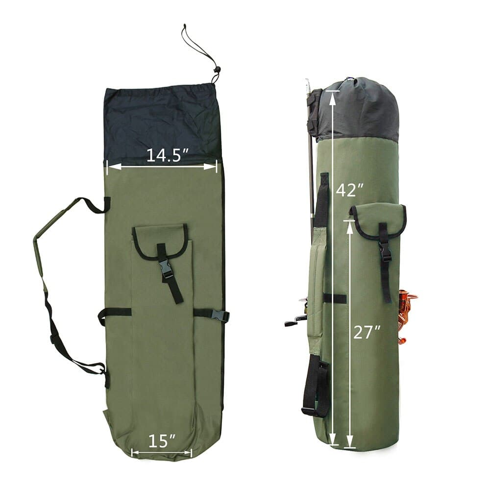 Fishing rod storage rod portable reel bag