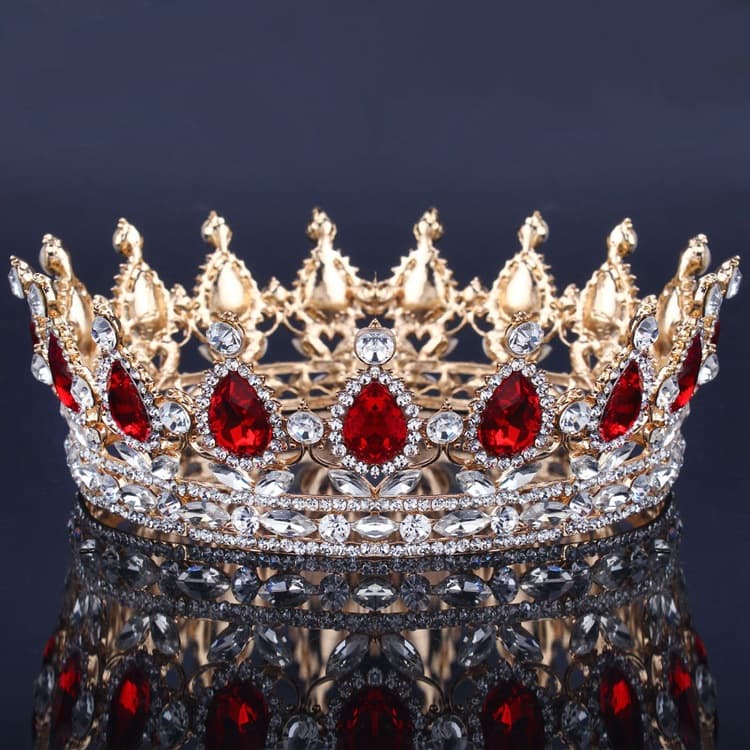 Baroque bridal crown headdress rhinestone hair accessories