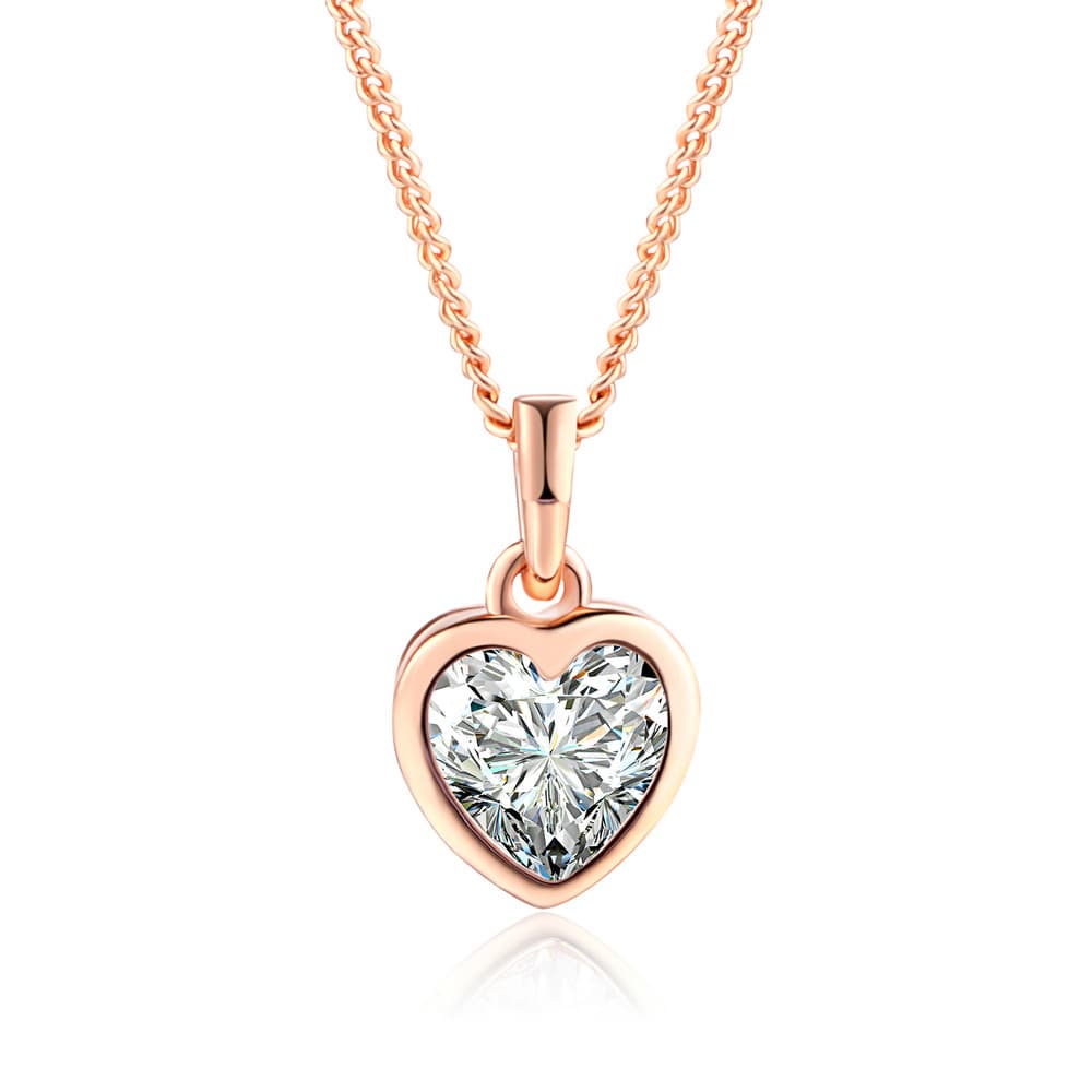 Collier pendentif cœur ouvert