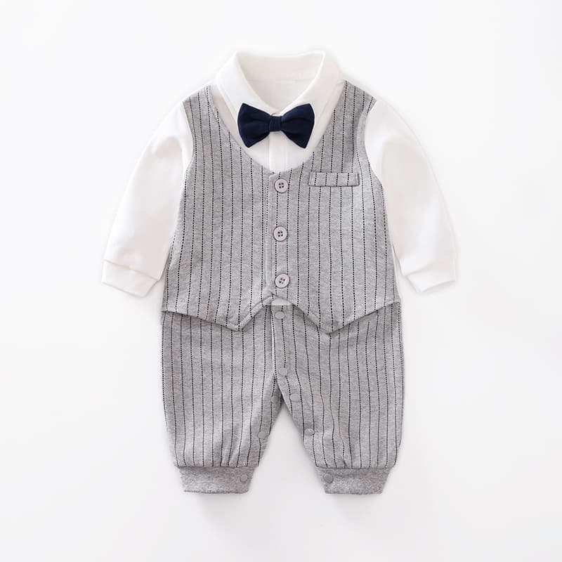 Baby Jumpsuit Spring And Autumn Models Foreign Trade Gentleman