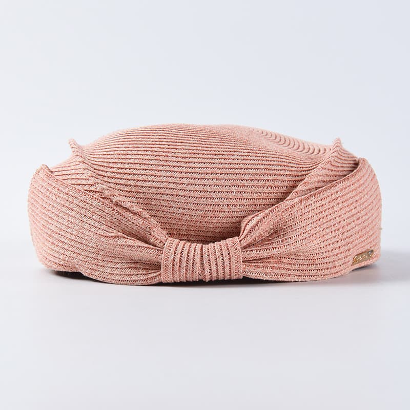 Béret en paille à nœud
