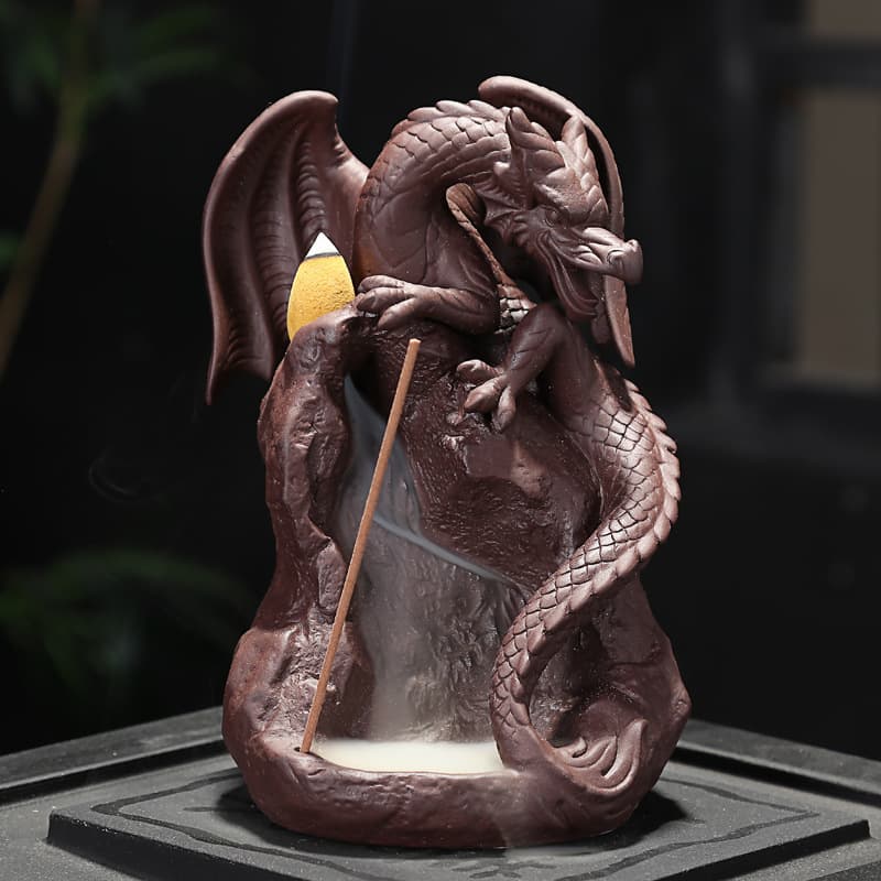 Brûle-encens à reflux dragon