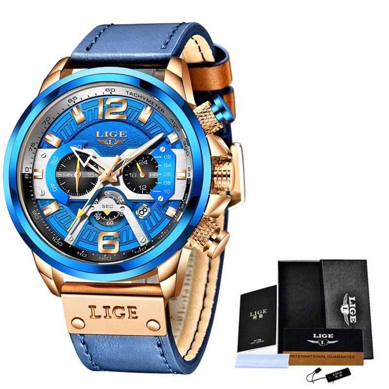 Men's quartz watch multifunction sports waterproof
