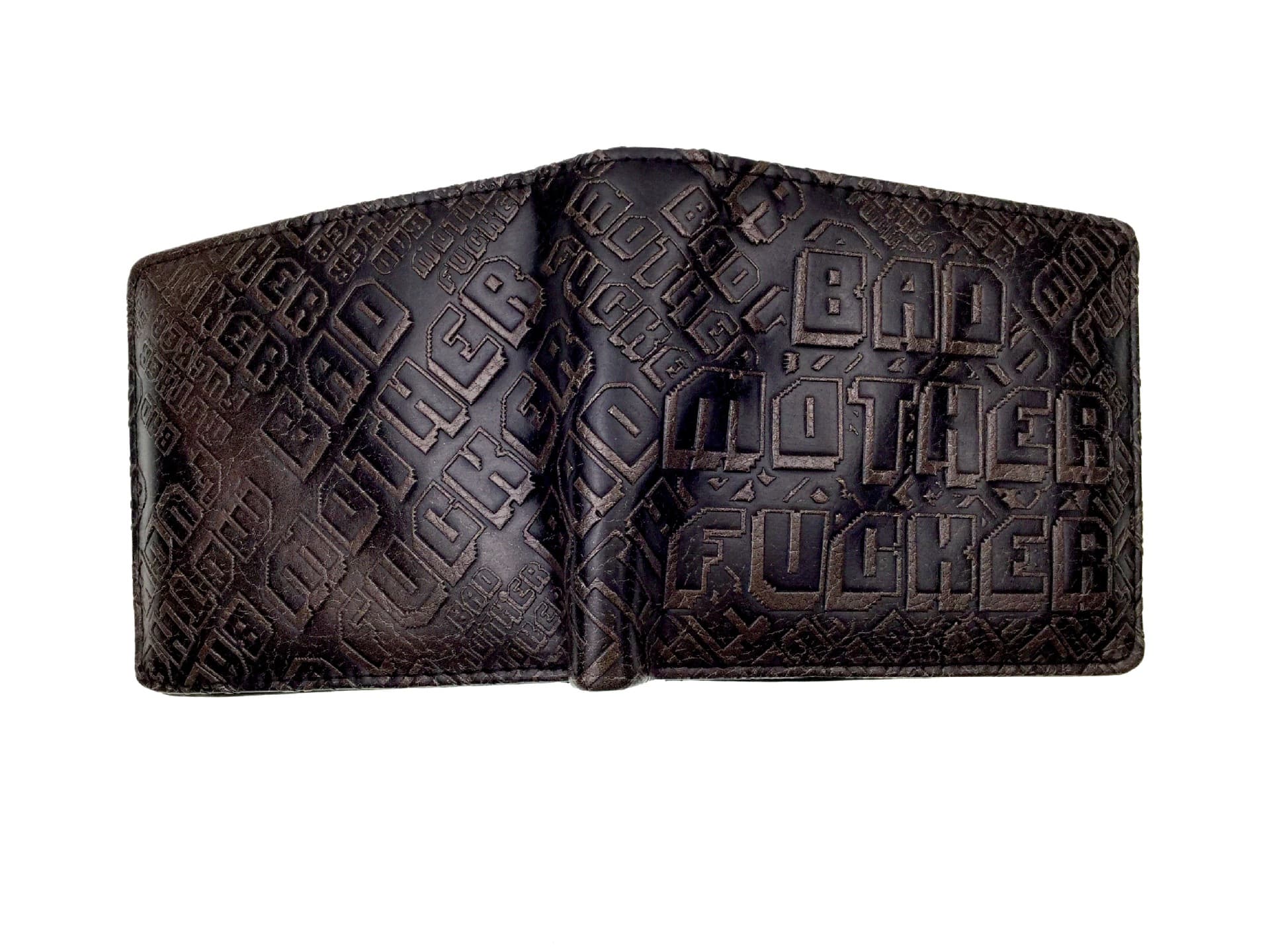 Pulp fiction peripheral wallet PU leather embossed men's BMF student