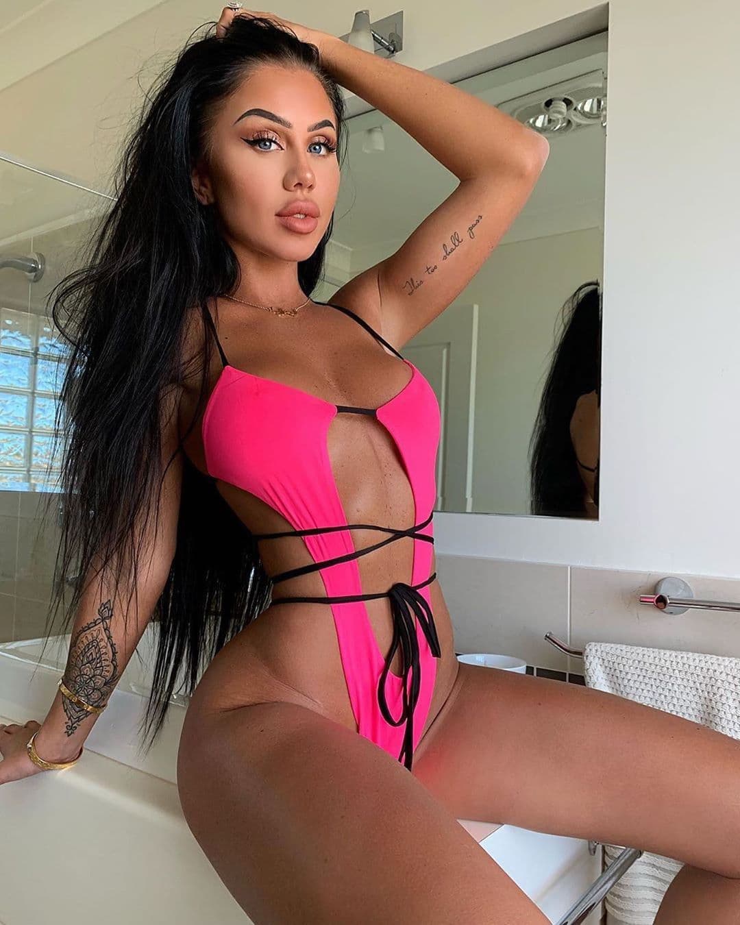 Bathing Suits Swimwear Cross Band One-piece Swimsuit Cutout Low Back