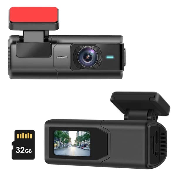 2K HD front dash cam for car with IPS screen night vision loop