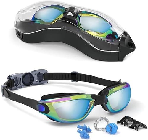 Adjustable anti fog swimming goggles Ultra-clear vision for men women