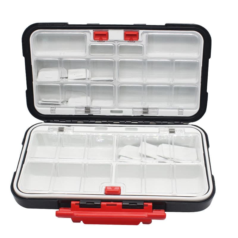 Fishing supplies Double-layer spring accessory box