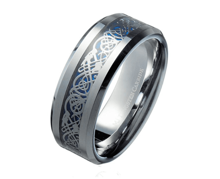 Bague tungstène celtique