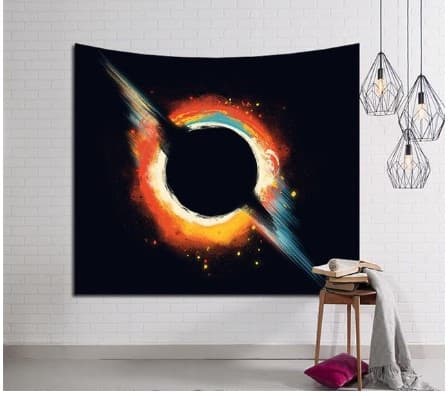 Galaxy hanging wall tapestry hippie retro home decor yoga beach mat