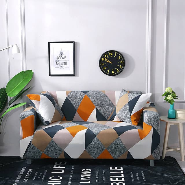 Printed sofa cushion cover