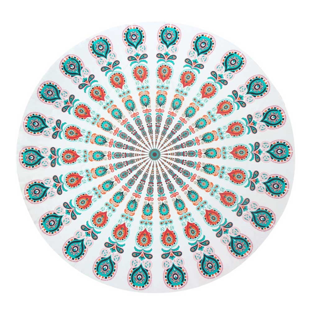 Drap de plage rond mandala