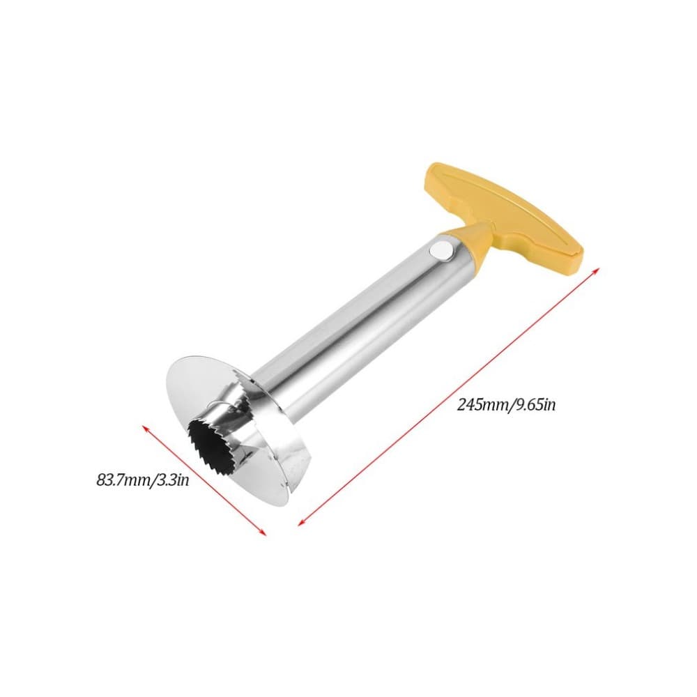Pineapple peeler stainless steel pulp separator corer core puller