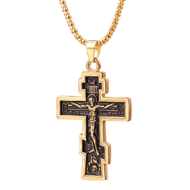 Cross jesus pendant necklace