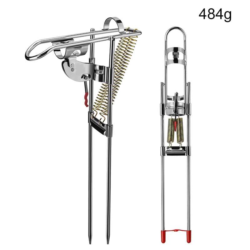Fishing Rod Holder Spring Automatic Full Stainless Steel Adjustable