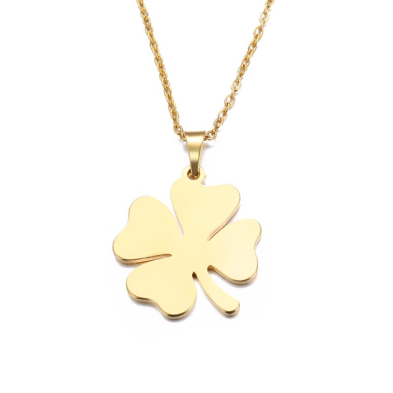 Collier trèfle en acier