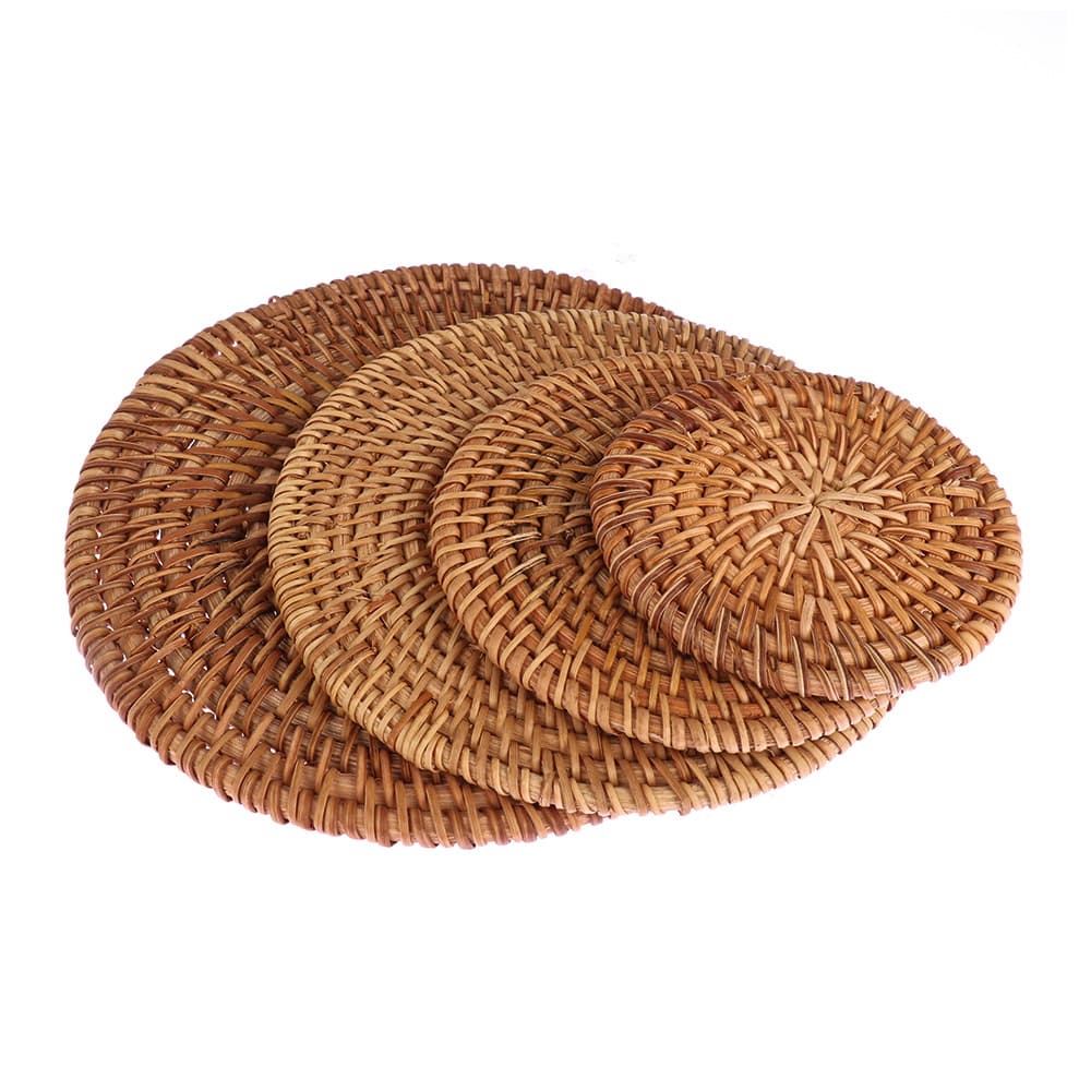 Dessous de plat en rotin tressé