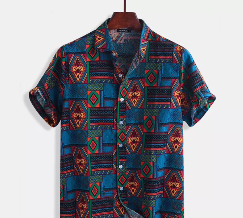 Beach shirt printed men