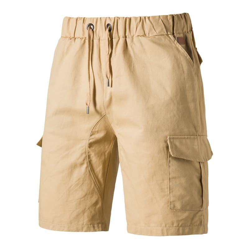 Casual tooling multi-pocket men's shorts