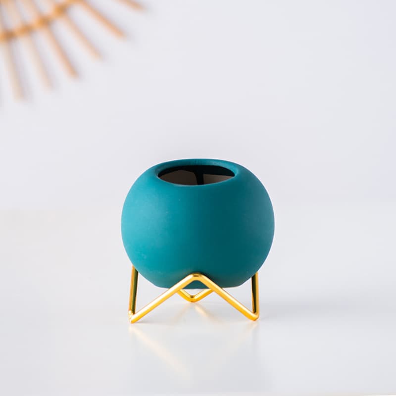 Pot en céramique macaron