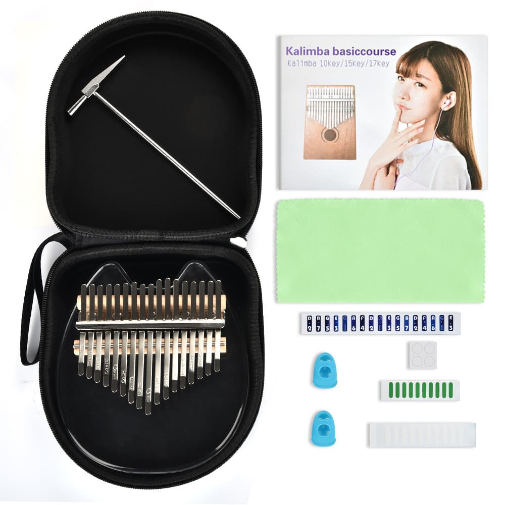 Acrylic crystal 17-tone kalimba thumb piano