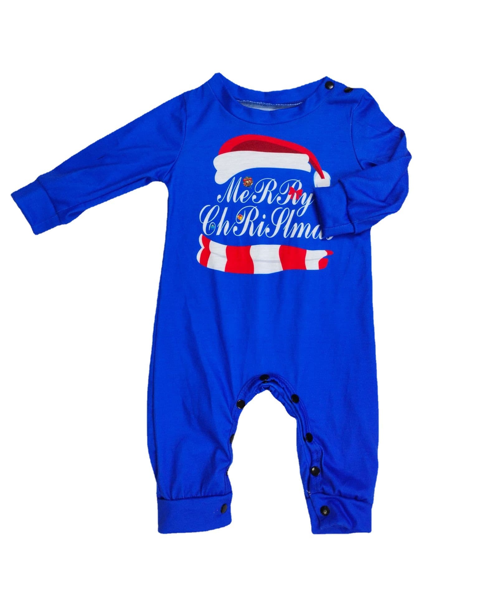 Matching family pajamas sets Christmas PJ's letter print top