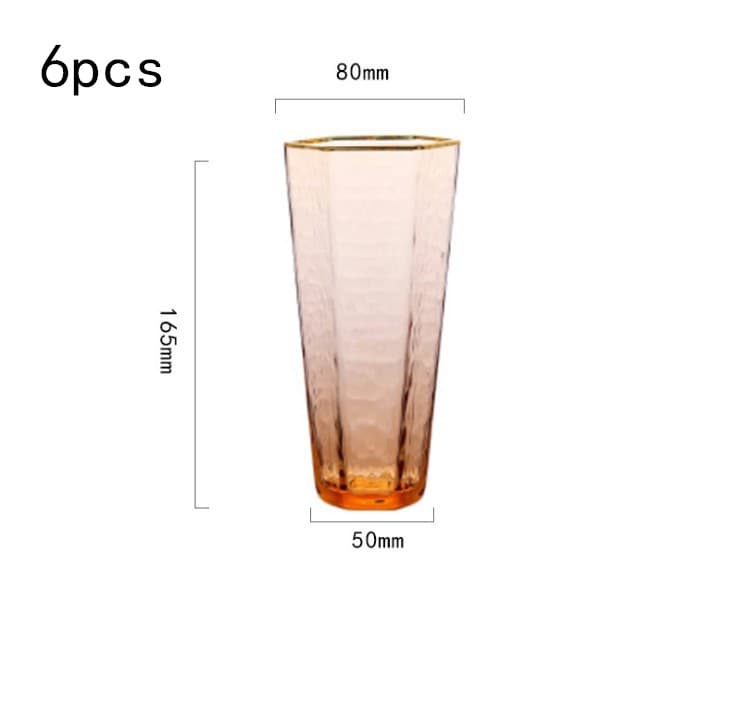 Verres hexagonaux