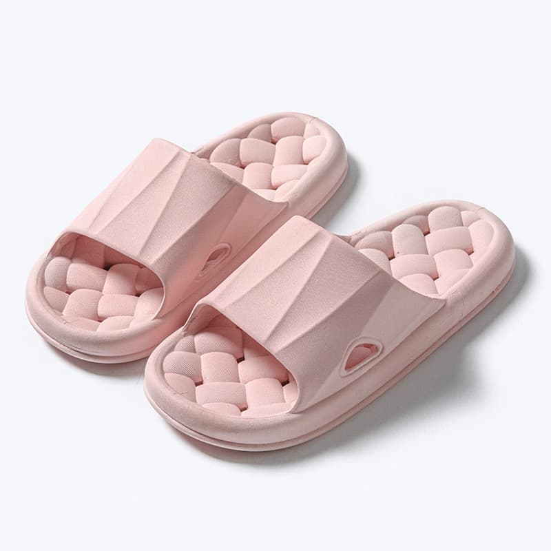 Woven Texture Non-slip Slippers For Women Summer Indoor Floor