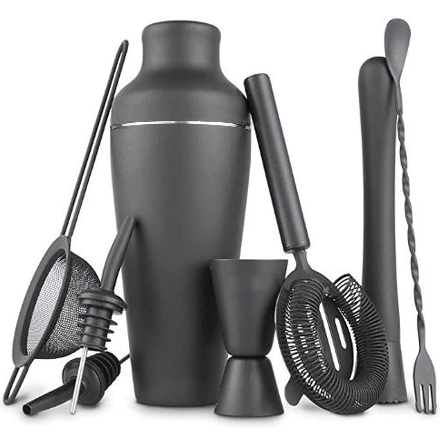 Set à cocktail noir mat