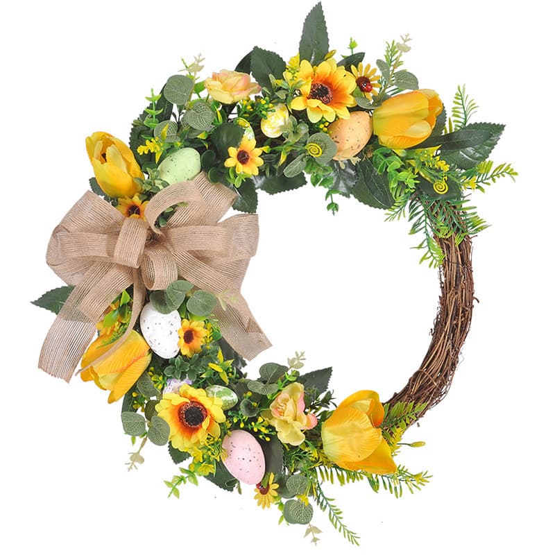 Couronne de Pâques en rotin