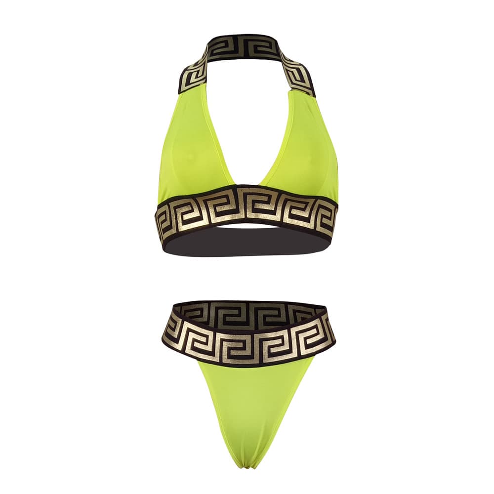 Printed Bikini Two Piece One